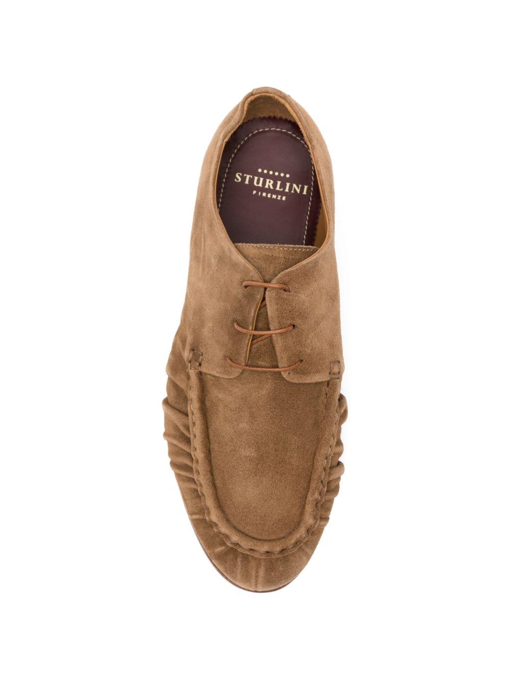 Mocassini in suede sigaro 