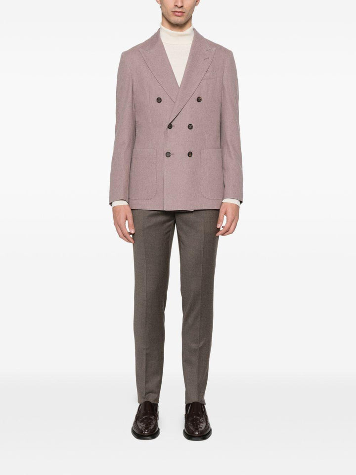 Pantaloni marrone chiaro con tasche 