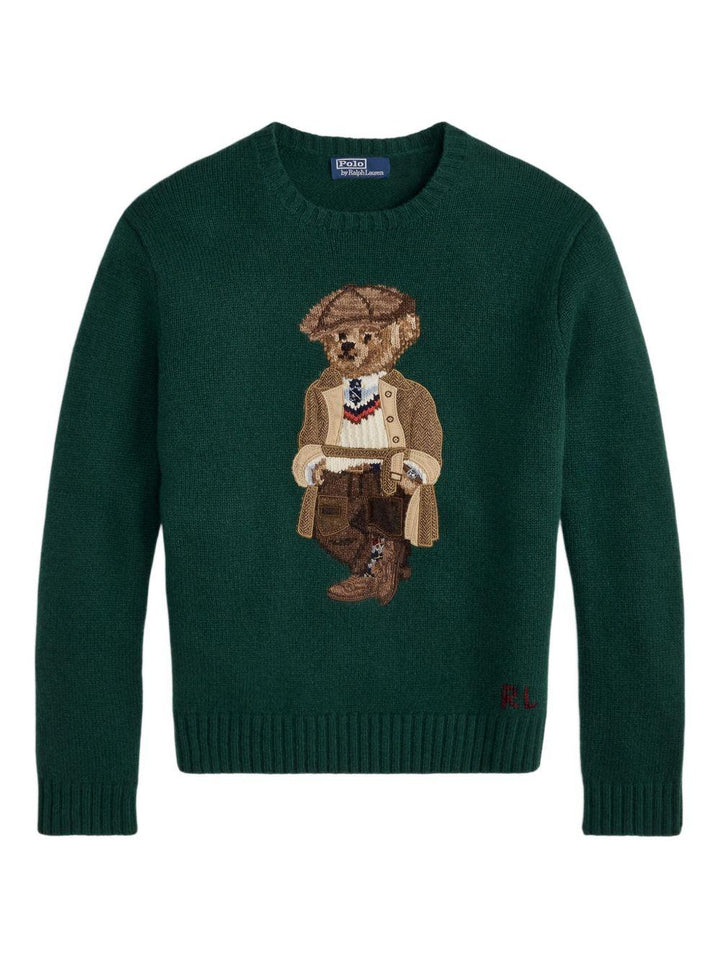 Green wool sweater