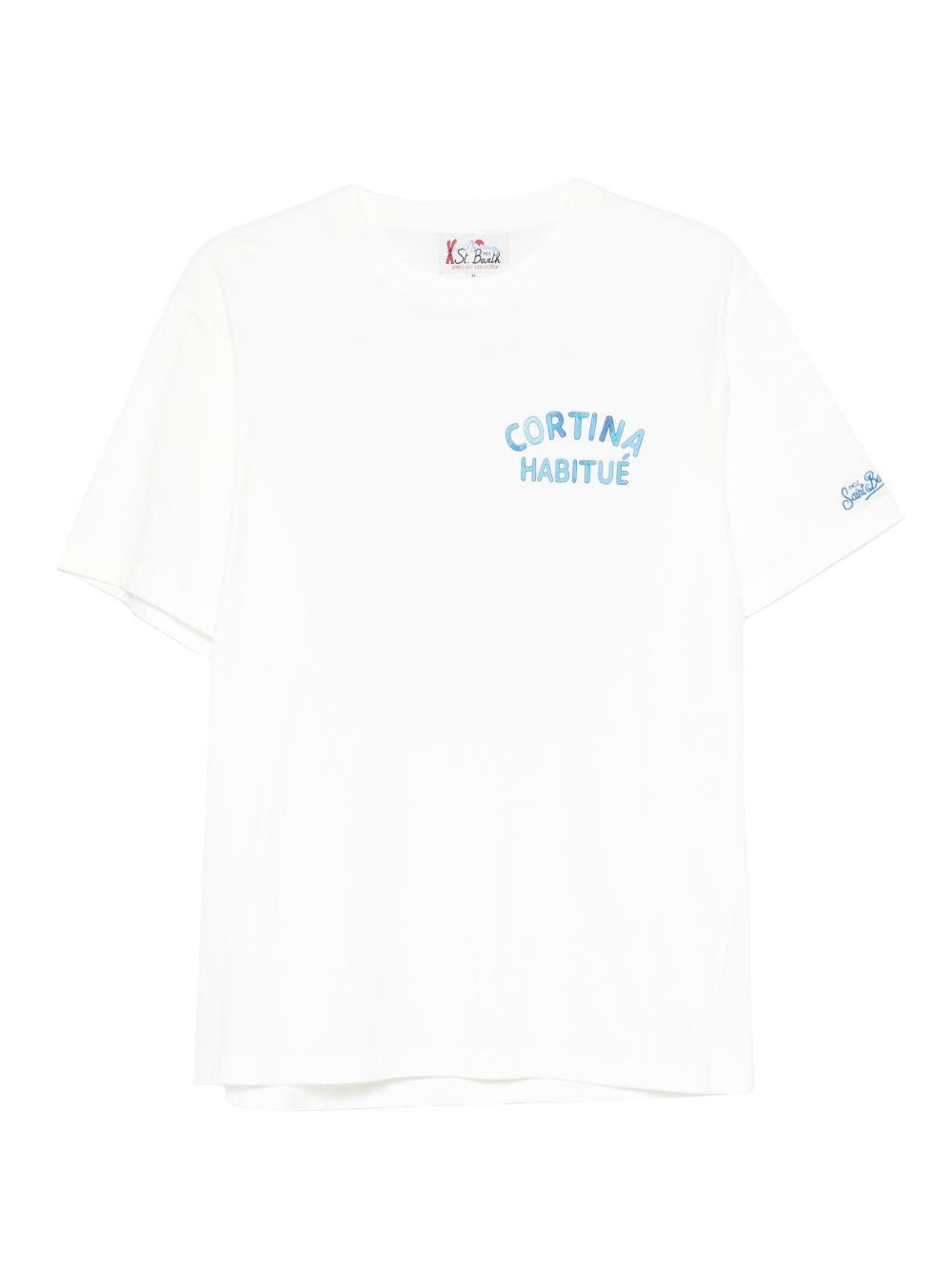 T-shirt bianca con grafica 