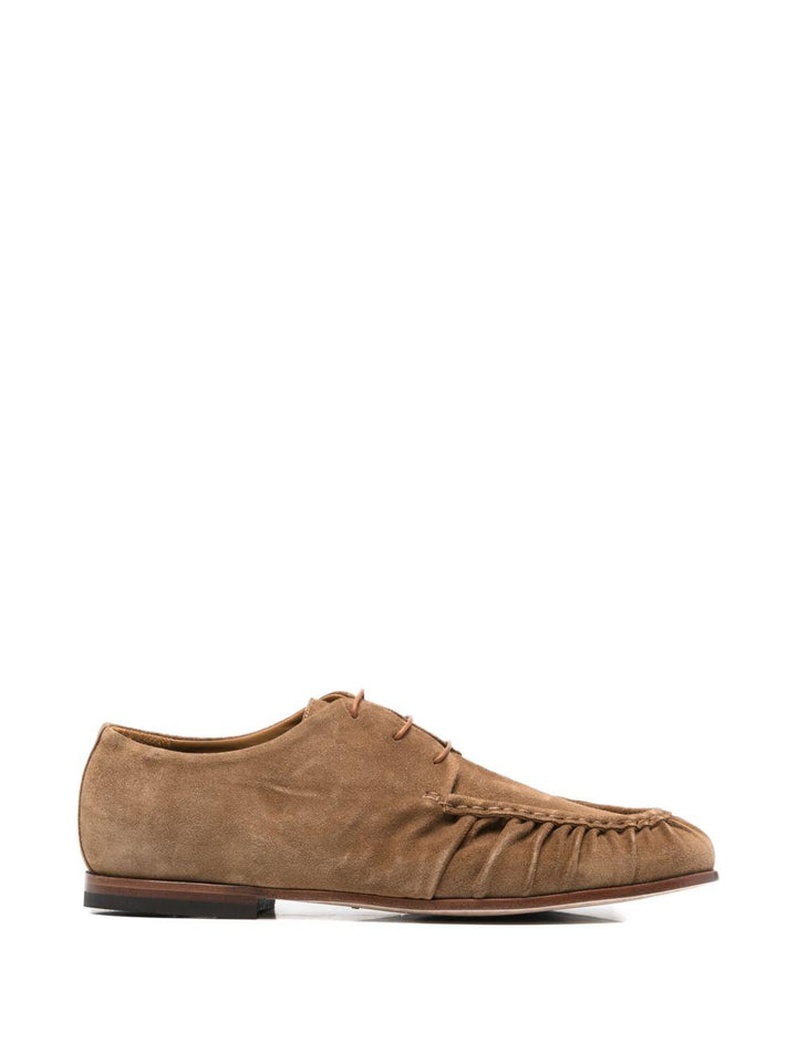 Mocassini in suede sigaro 