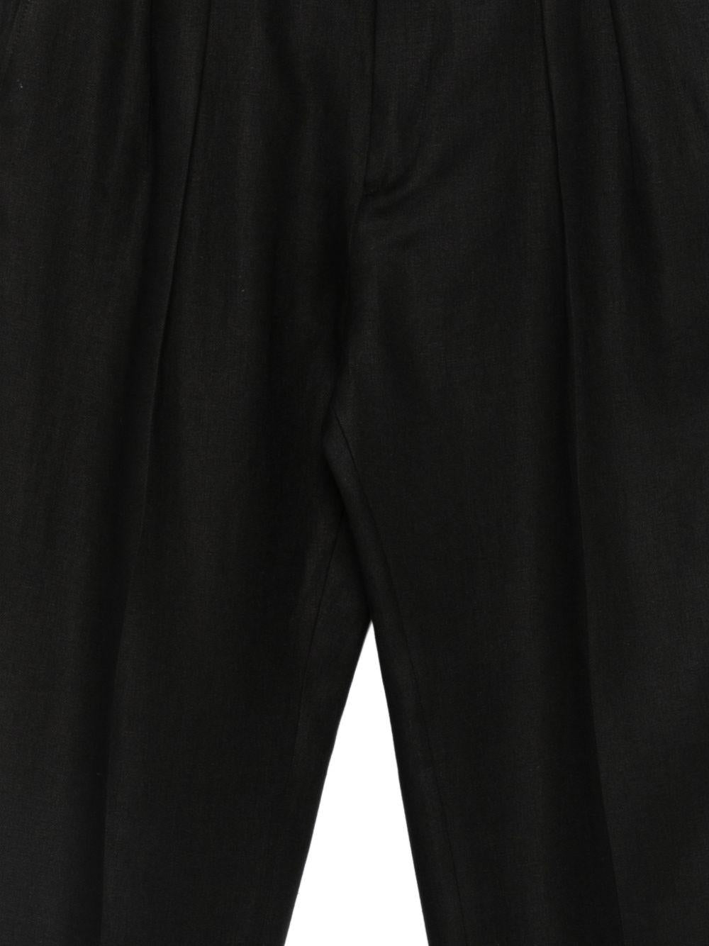 Pantaloni neri plissettato 