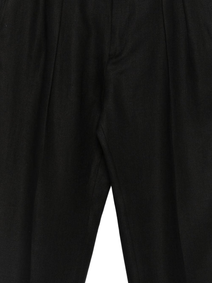 Pantaloni neri plissettato 