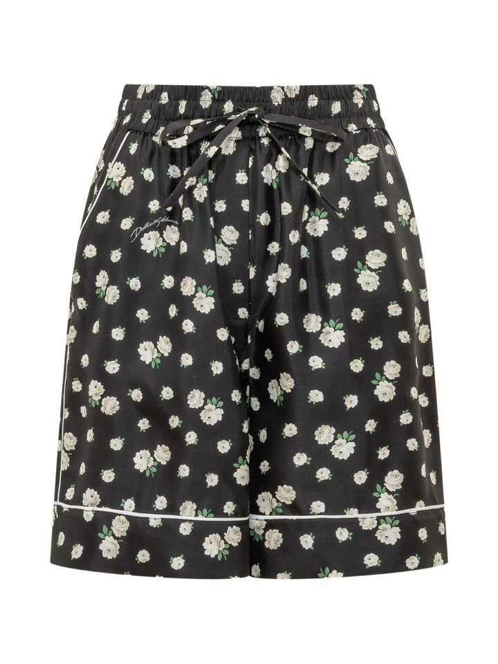 Shorts con stampa floreale 