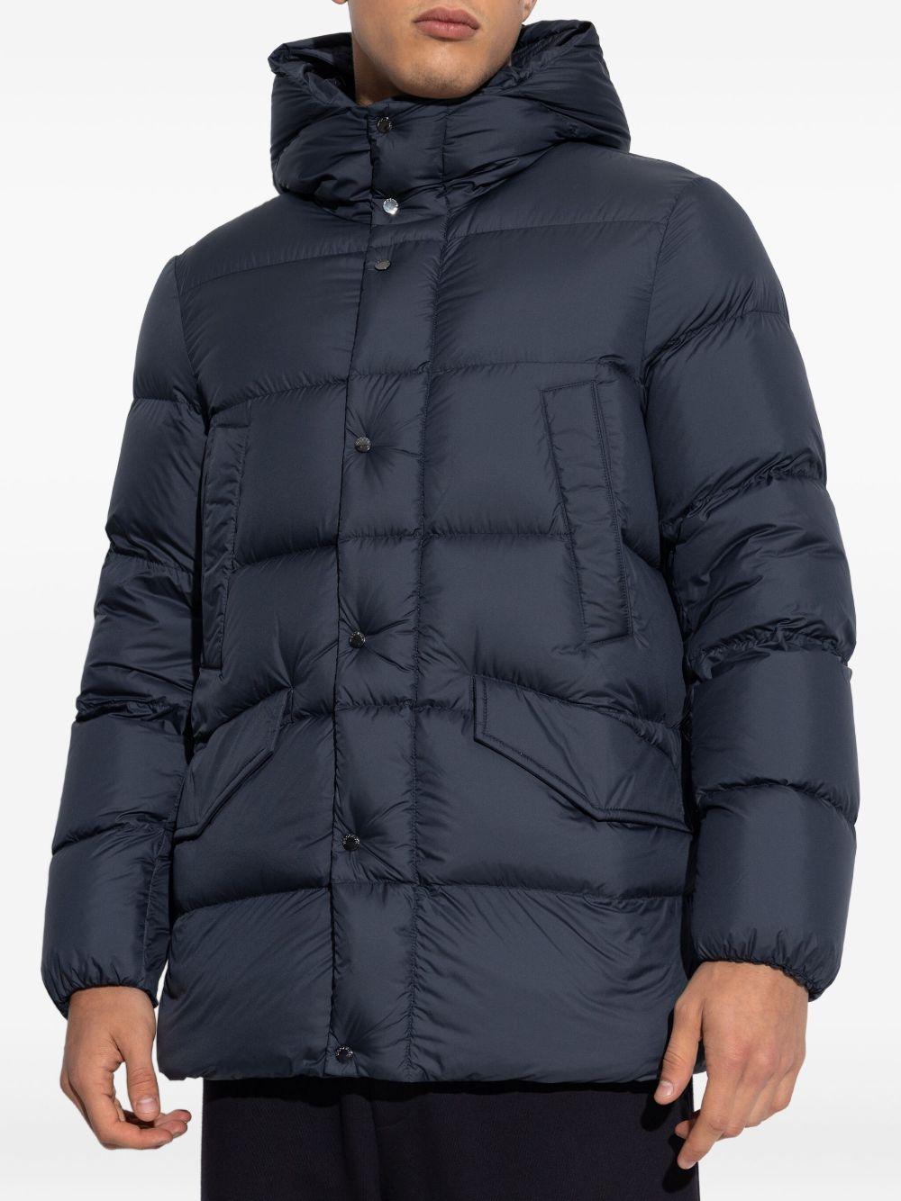 Parka Davis con cappuccio blu 
