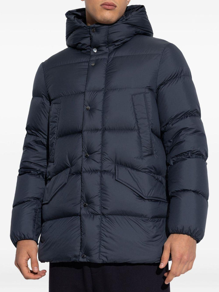 Parka Davis con cappuccio blu 