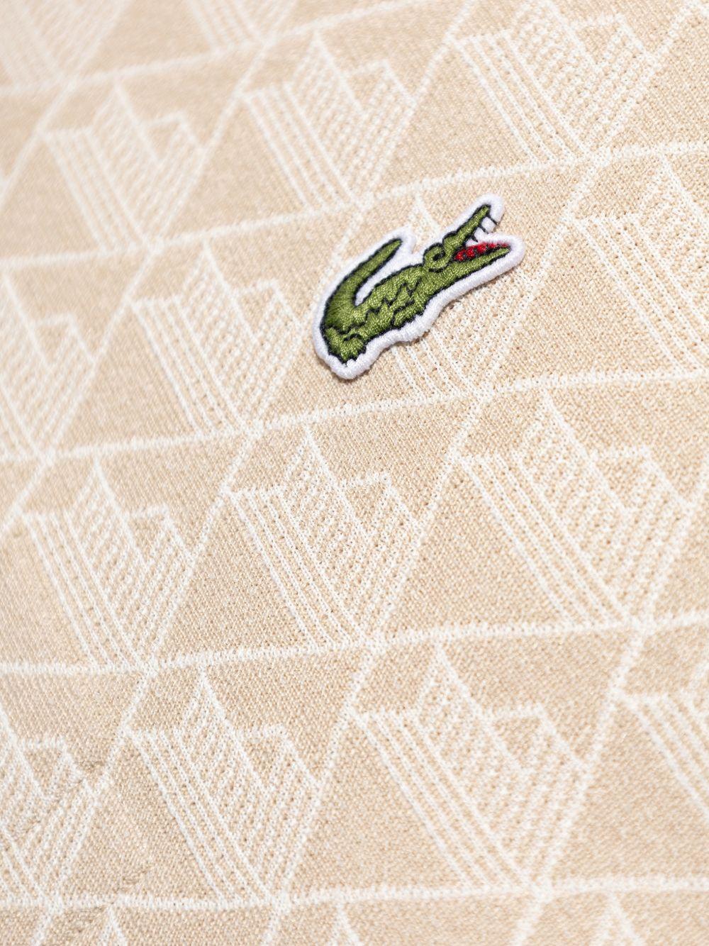 Polo beige chiaro con monogramma 