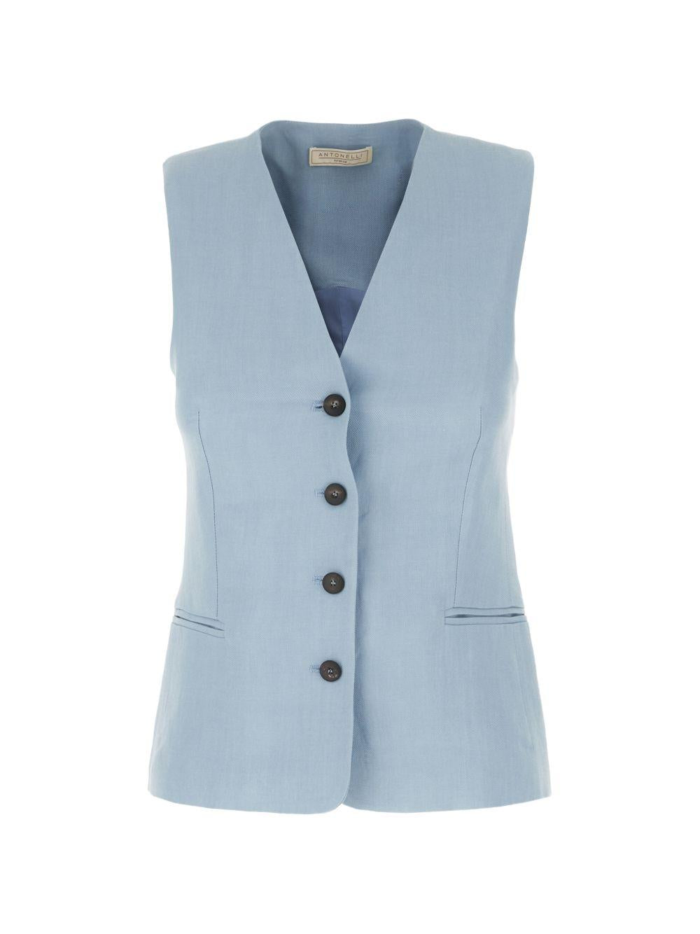 Gilet con bottoni 