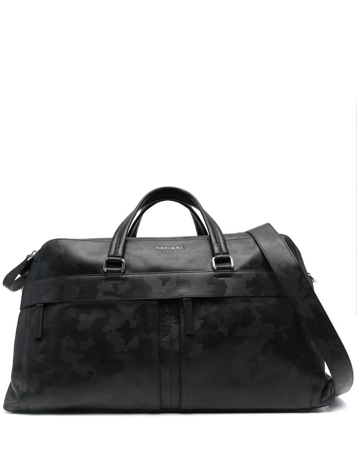 Borsone nero in pelle 