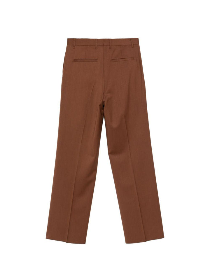 Pantaloni plissé tabacco 