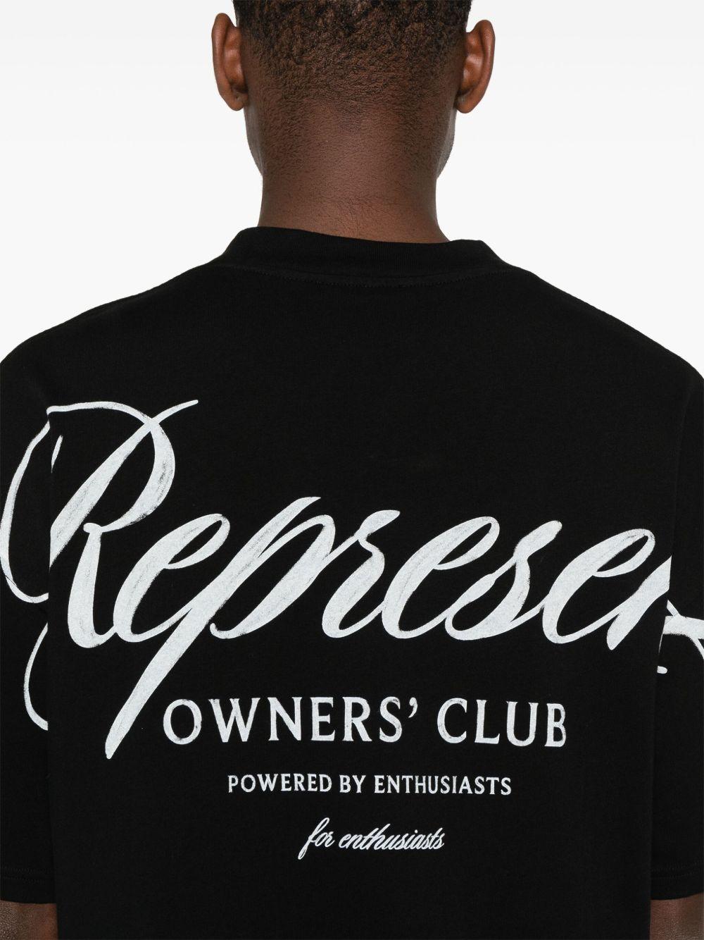 T-shirt nera Owners Club Script 