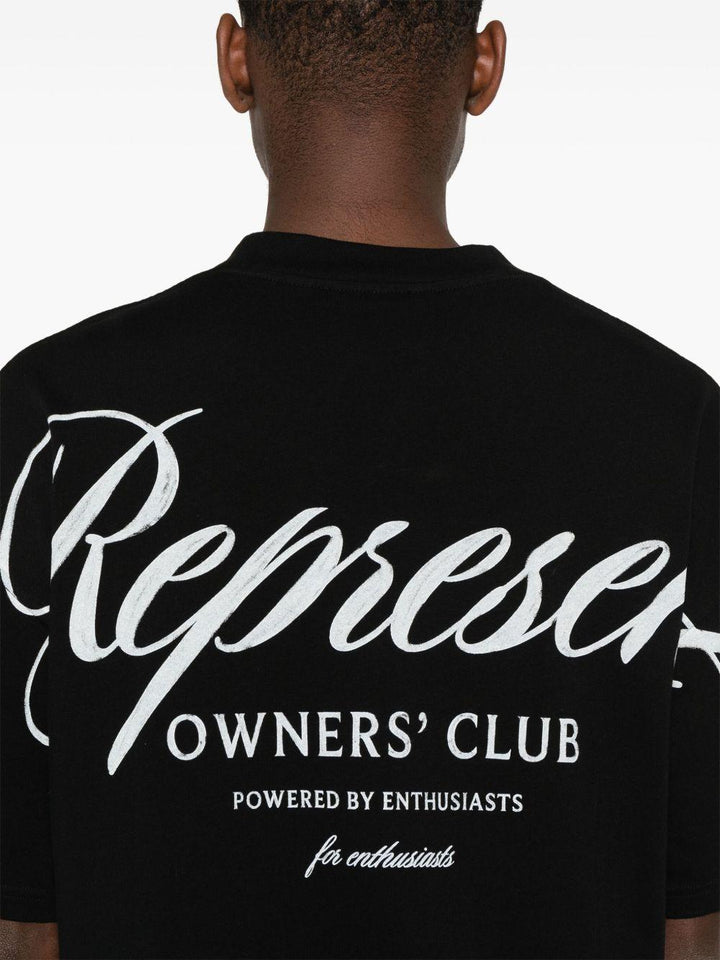T-shirt nera Owners Club Script 