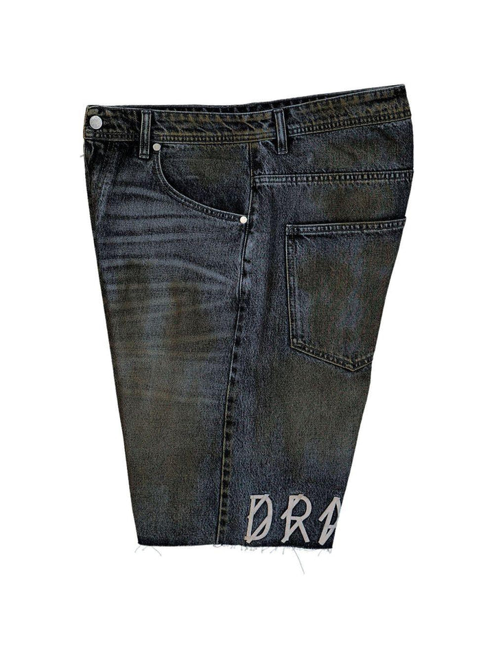 Shorts green a gamba ampia 