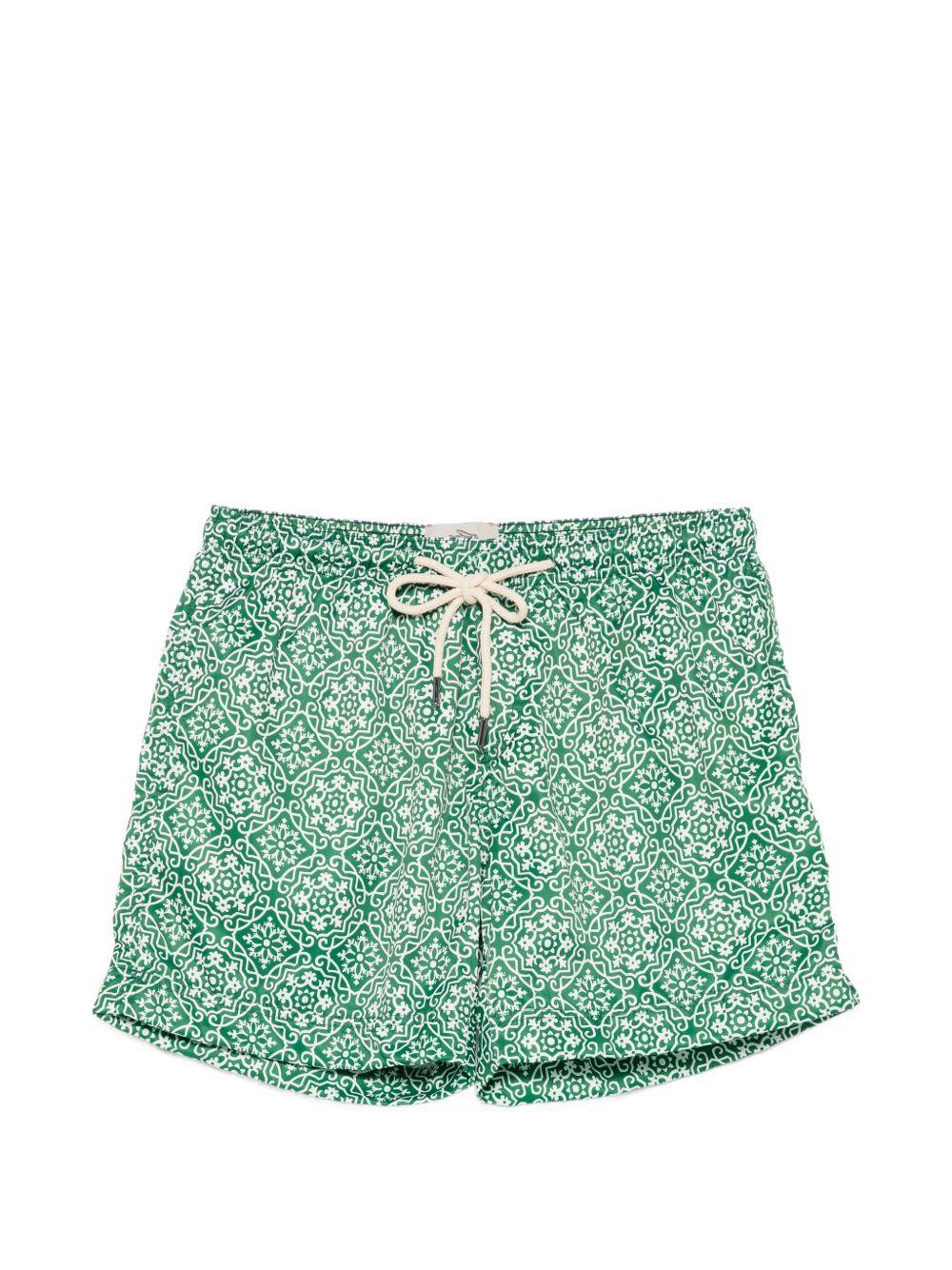 Costume da bagno verde con stampa 