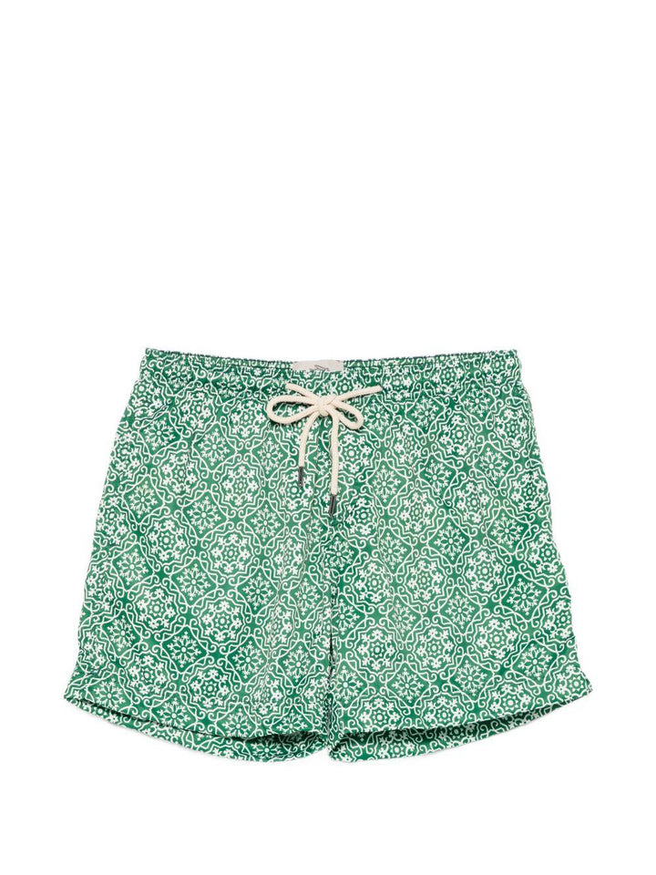 Costume da bagno verde con stampa 