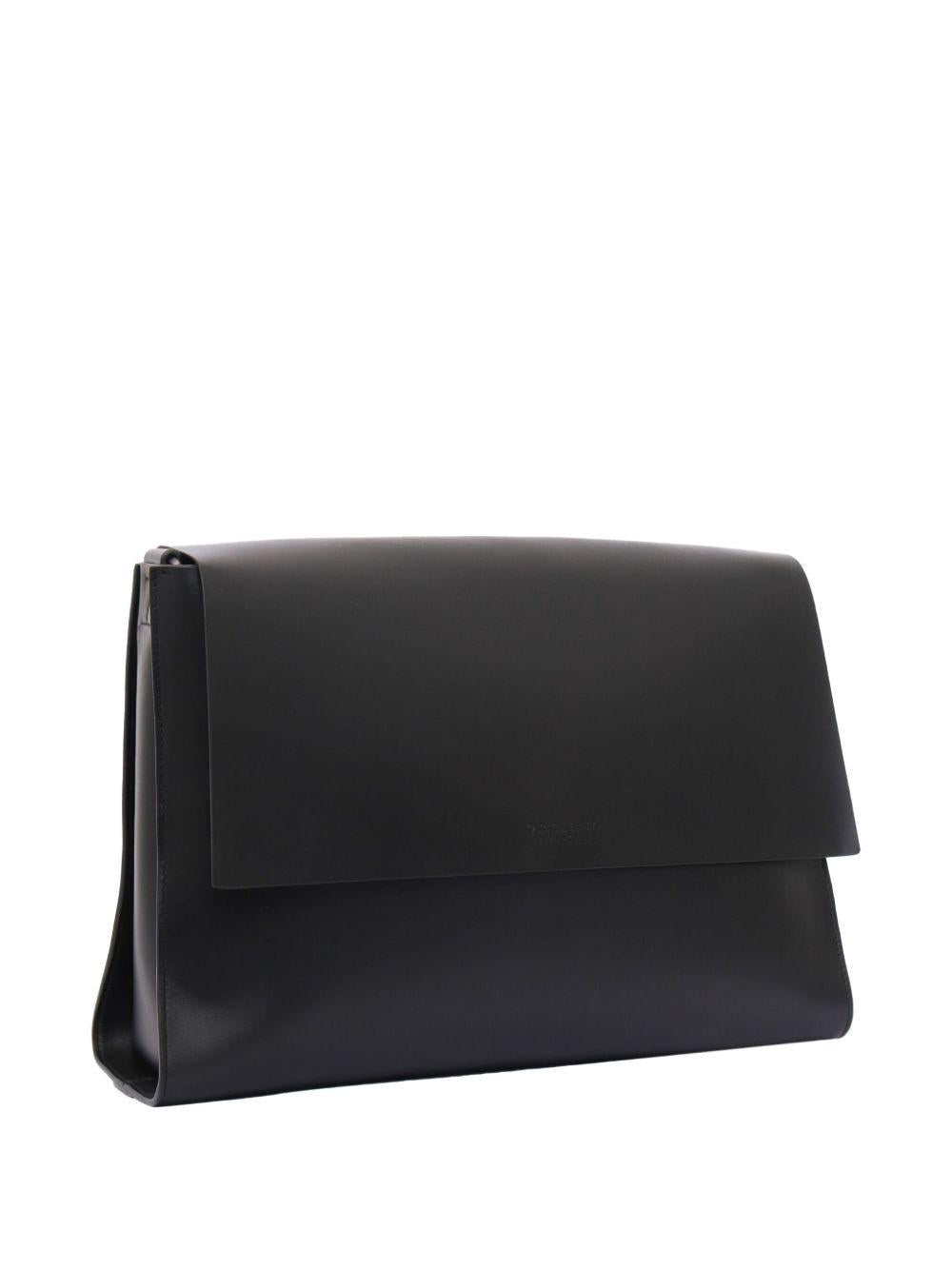 Borsa messenger nera Alba in pelle 