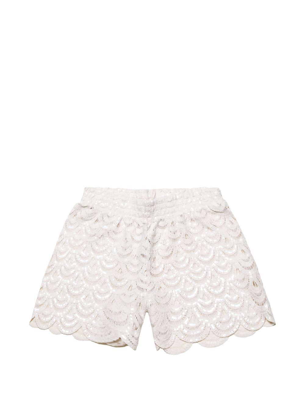 Shorts in macramè 