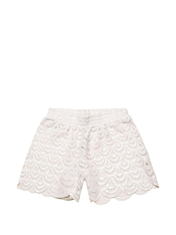 Shorts in macramè 