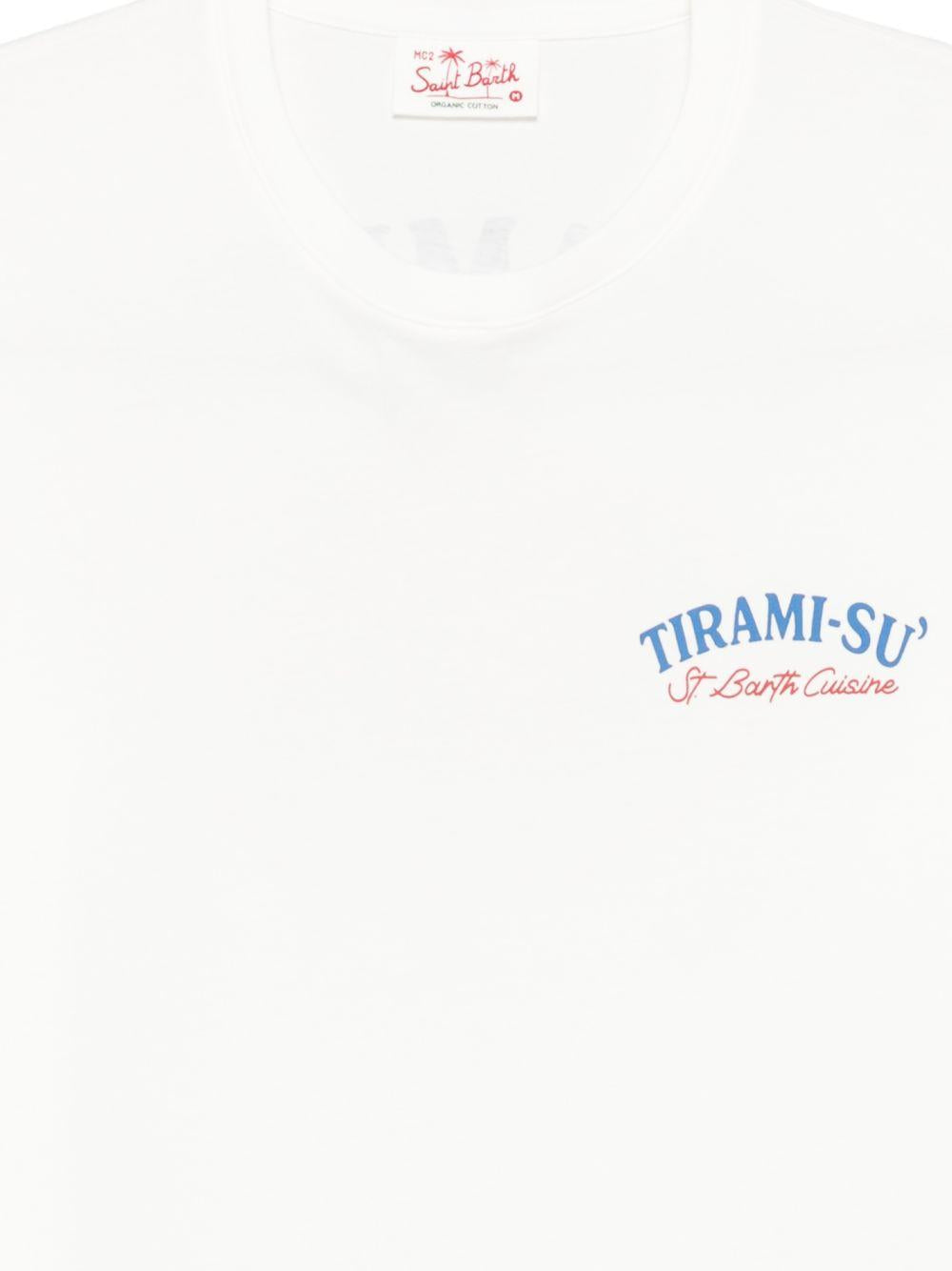T-shirt bianca con stampa 