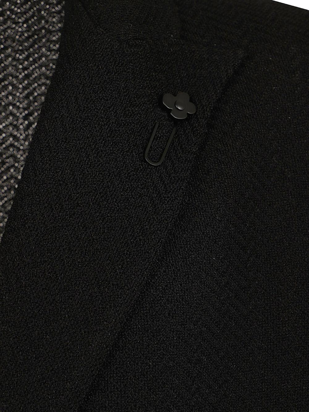 Blazer nero doppiopetto in cotone 