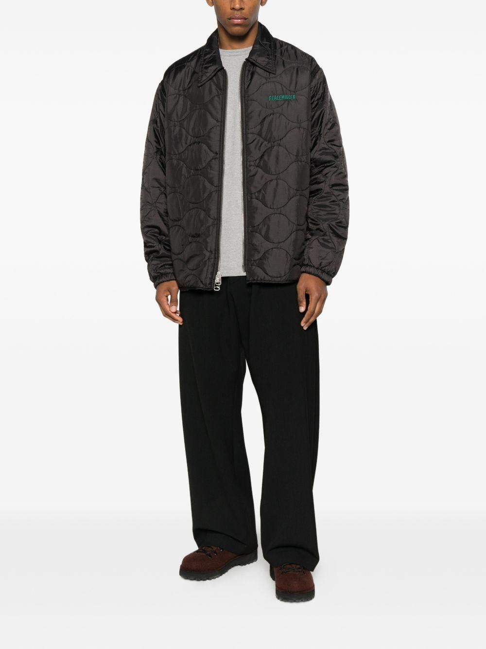 Giacca con zip nero 