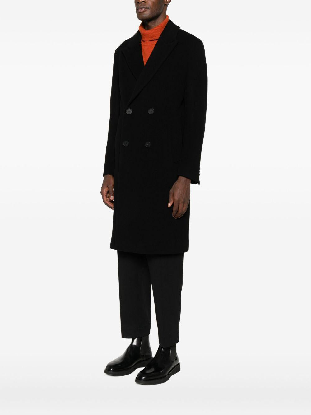 Cappotto doppiopetto nero 
