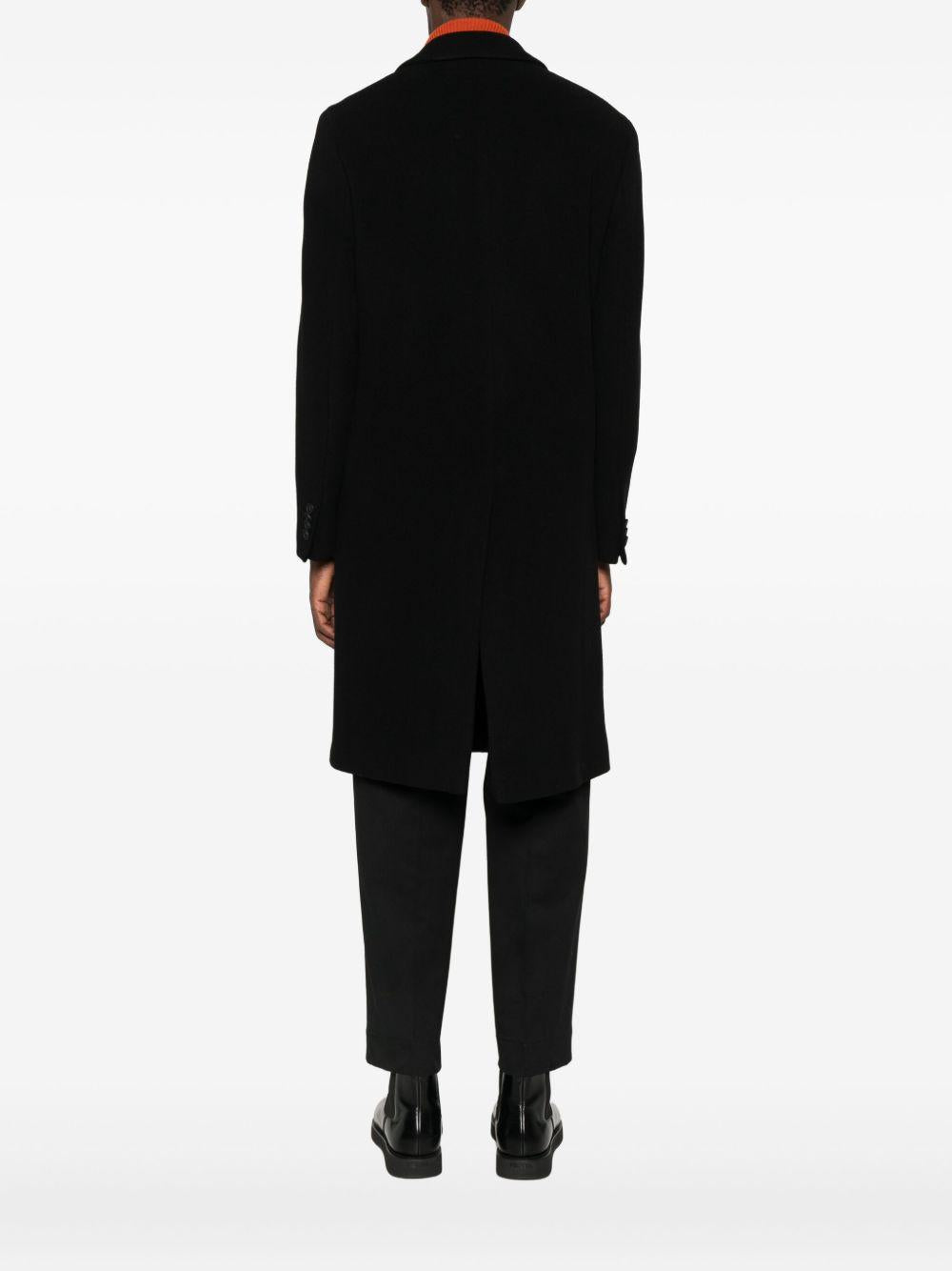 Cappotto doppiopetto nero 