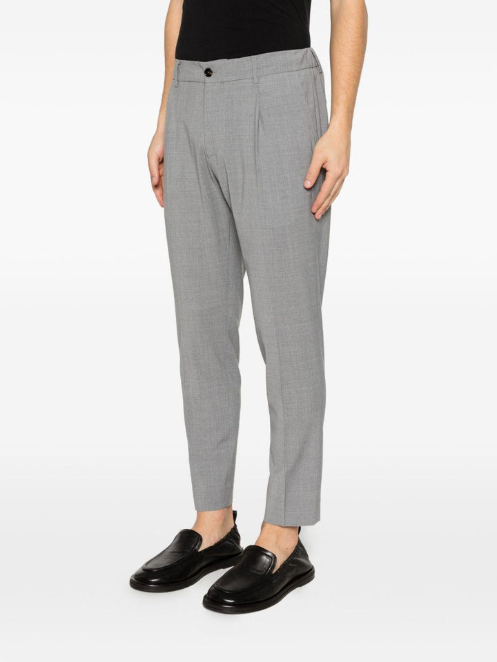 Pantaloni grigio chiaro con coulisse 