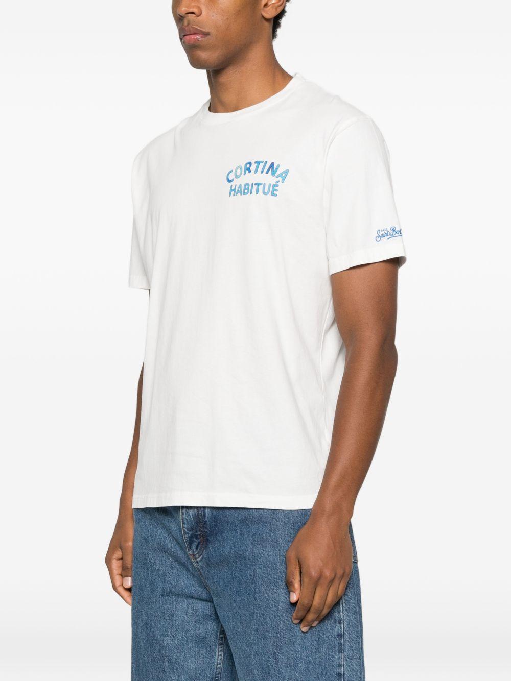 T-shirt bianca con grafica 