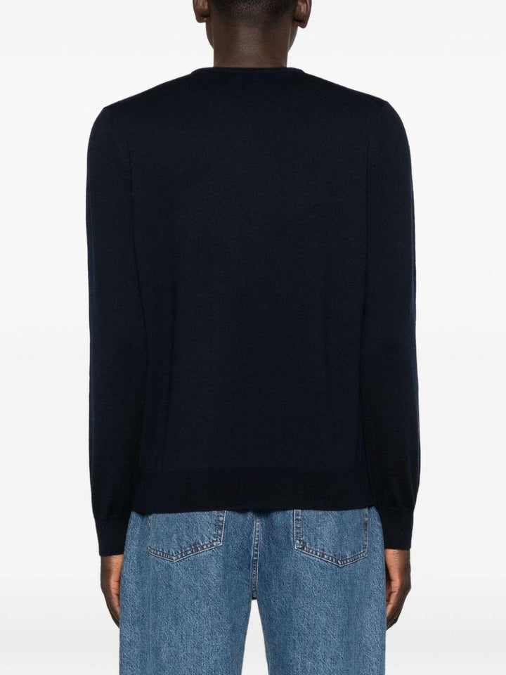 Maglione blu navy girocollo 