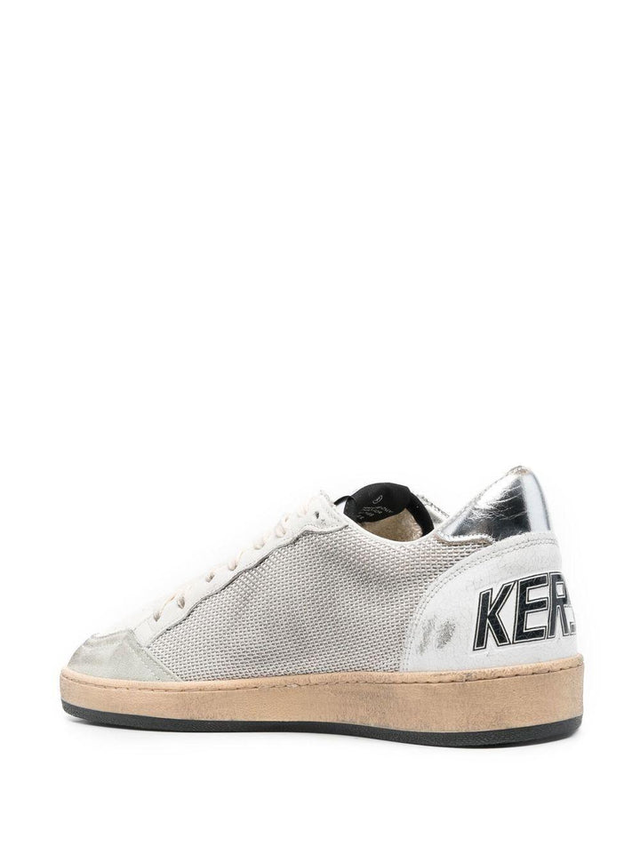 Sneakers Ball-Star multicolor con effetto vissuto e applicazione stella 