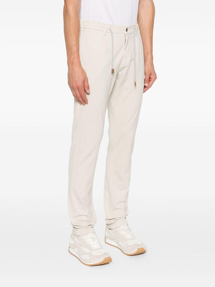 Pantaloni con coulisse sabbia 