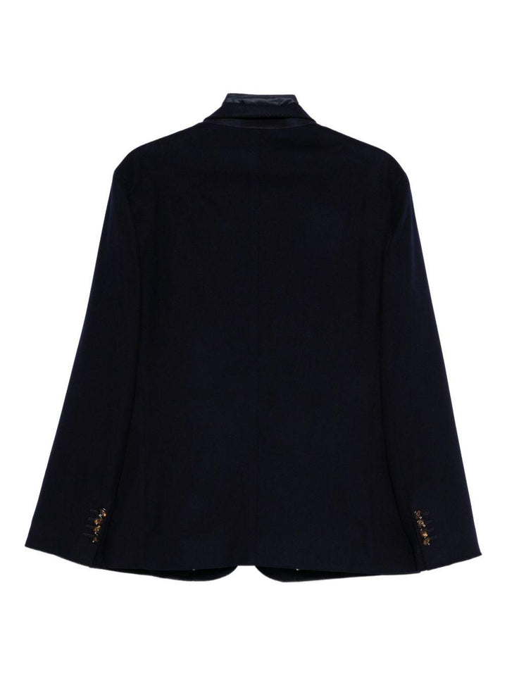 Navy Blue Jacket with Removable Collar