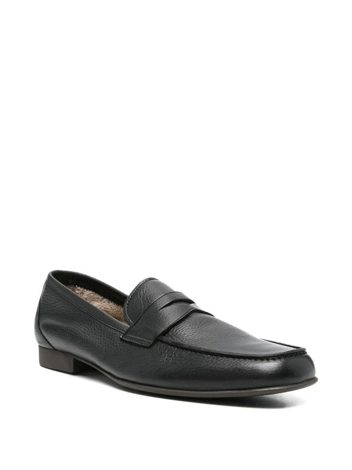 Mocassino nero in pelle 