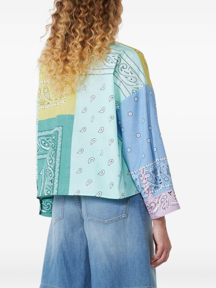 Camicia crop Lampone 