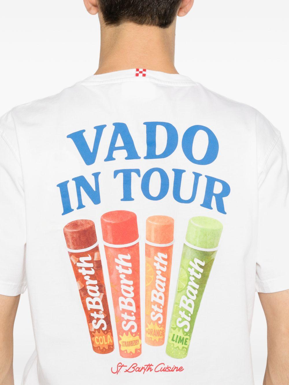 T-shirt bianca con stampa 