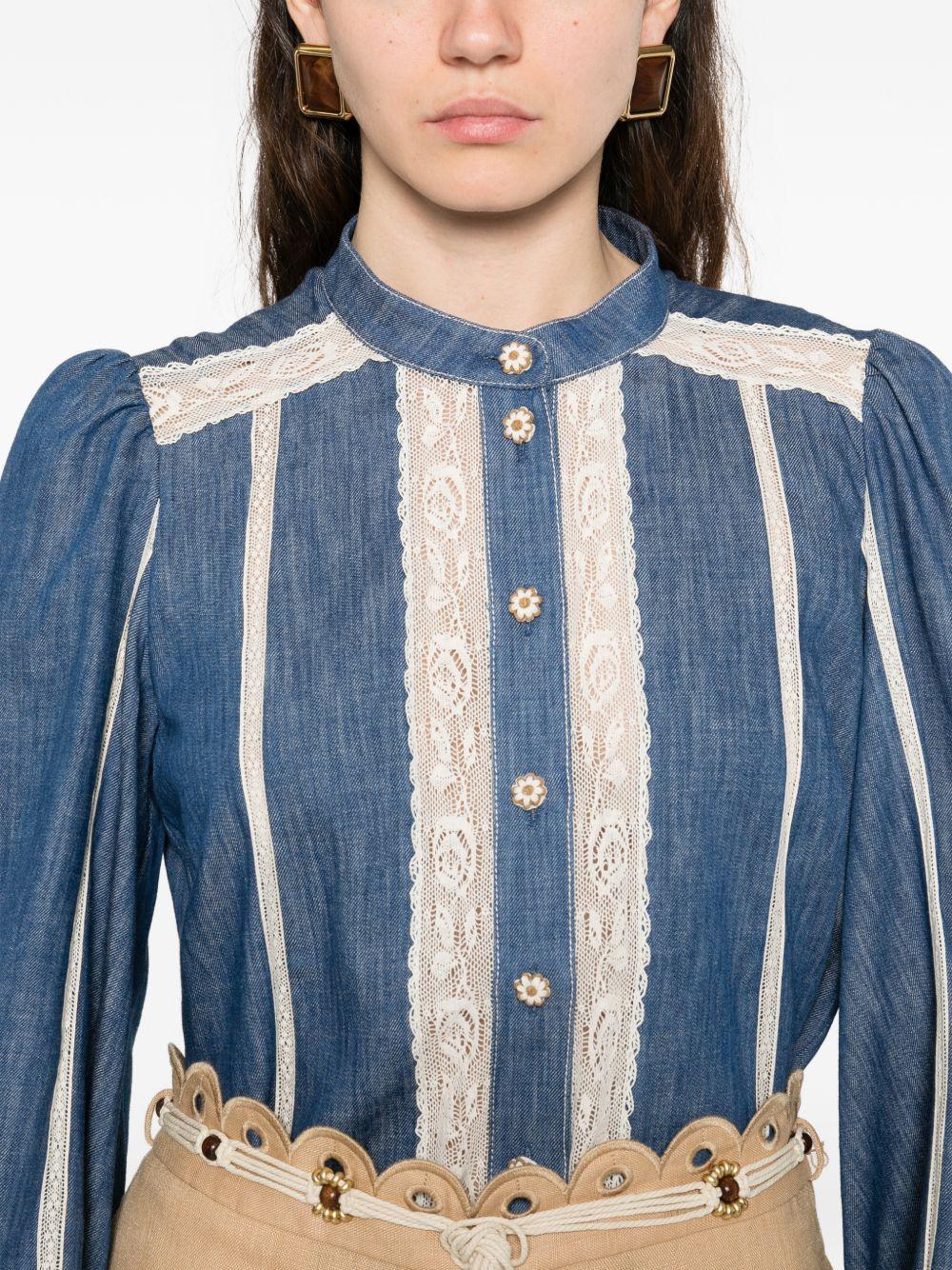 Camicia con inserti 