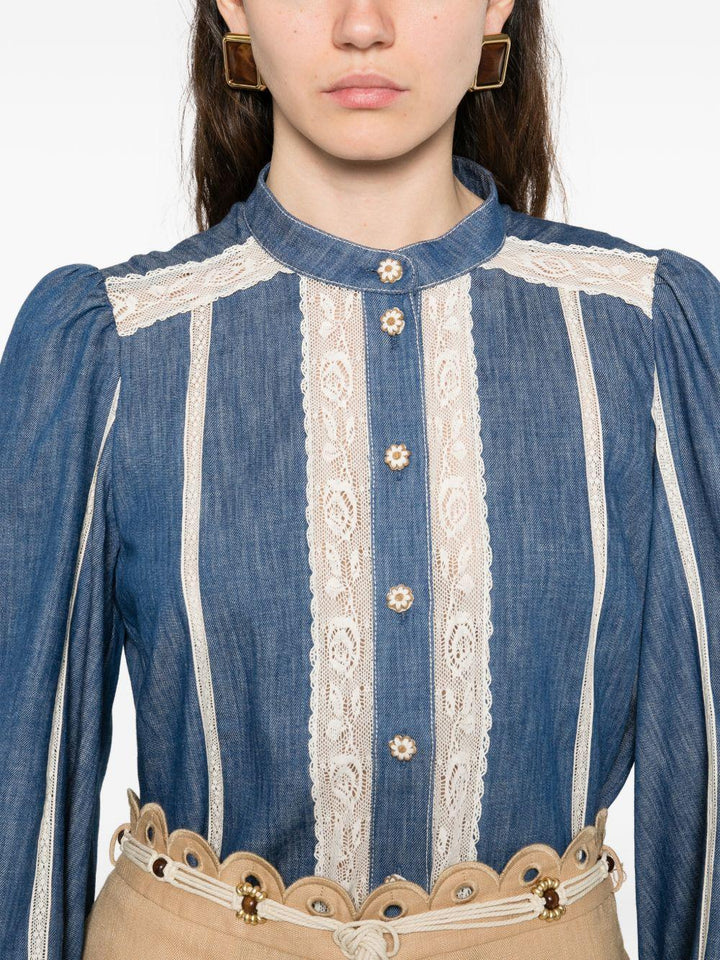 Camicia con inserti 