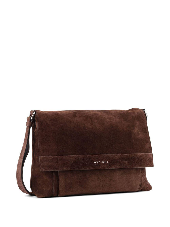 Borsa testa di moro con logo inciso 