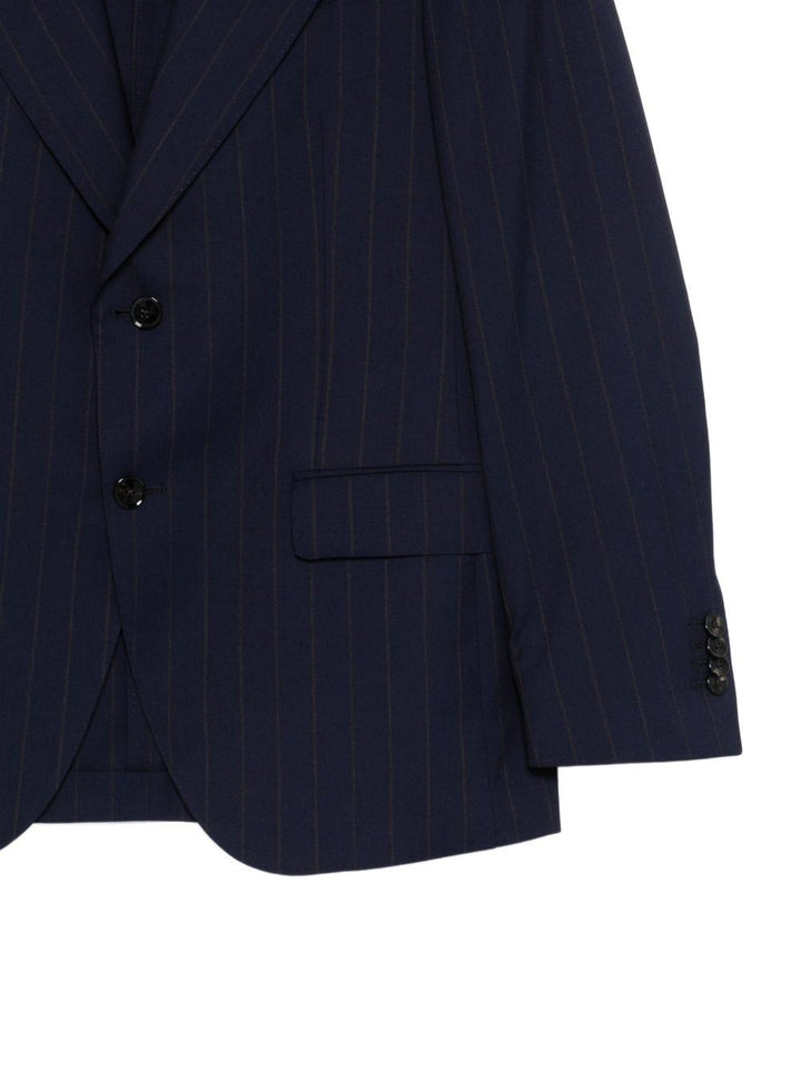 Completo blu navy gessato 