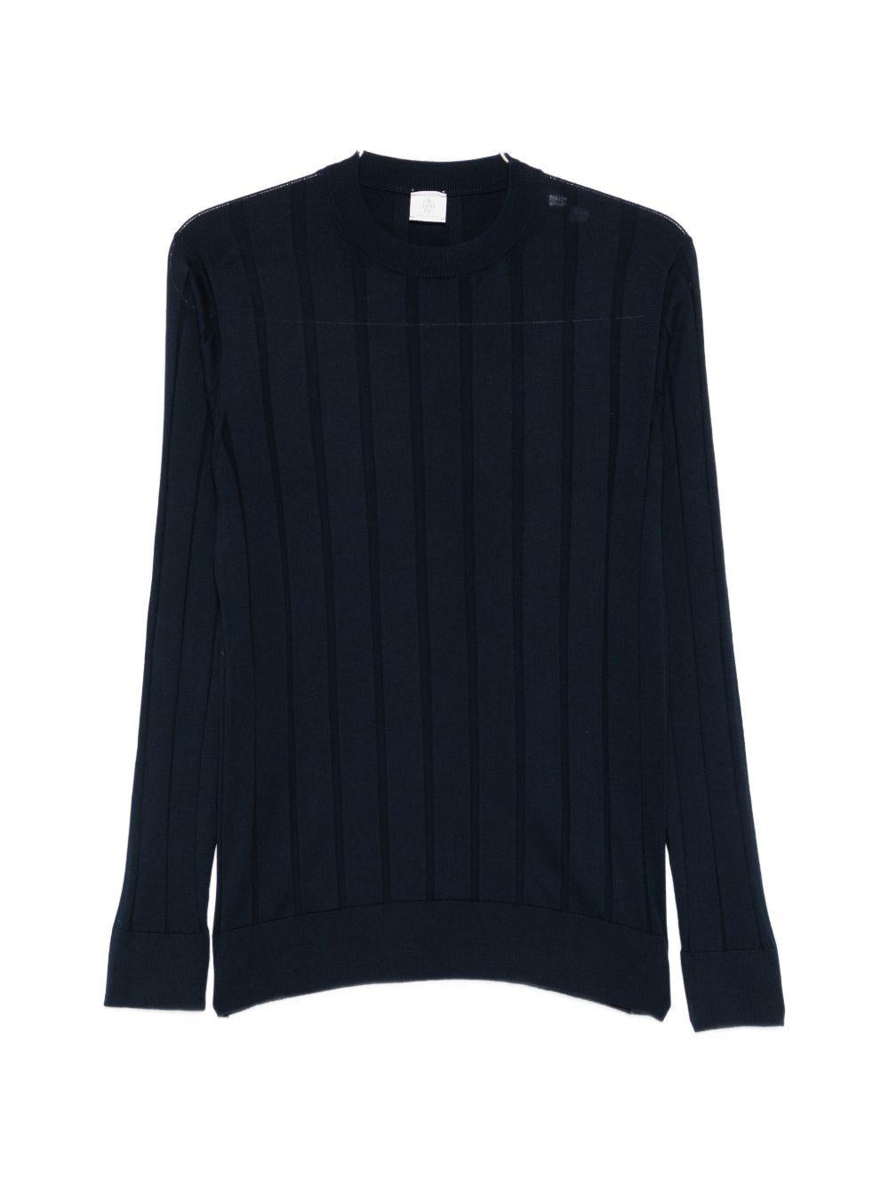 Maglione girocollo blu 
