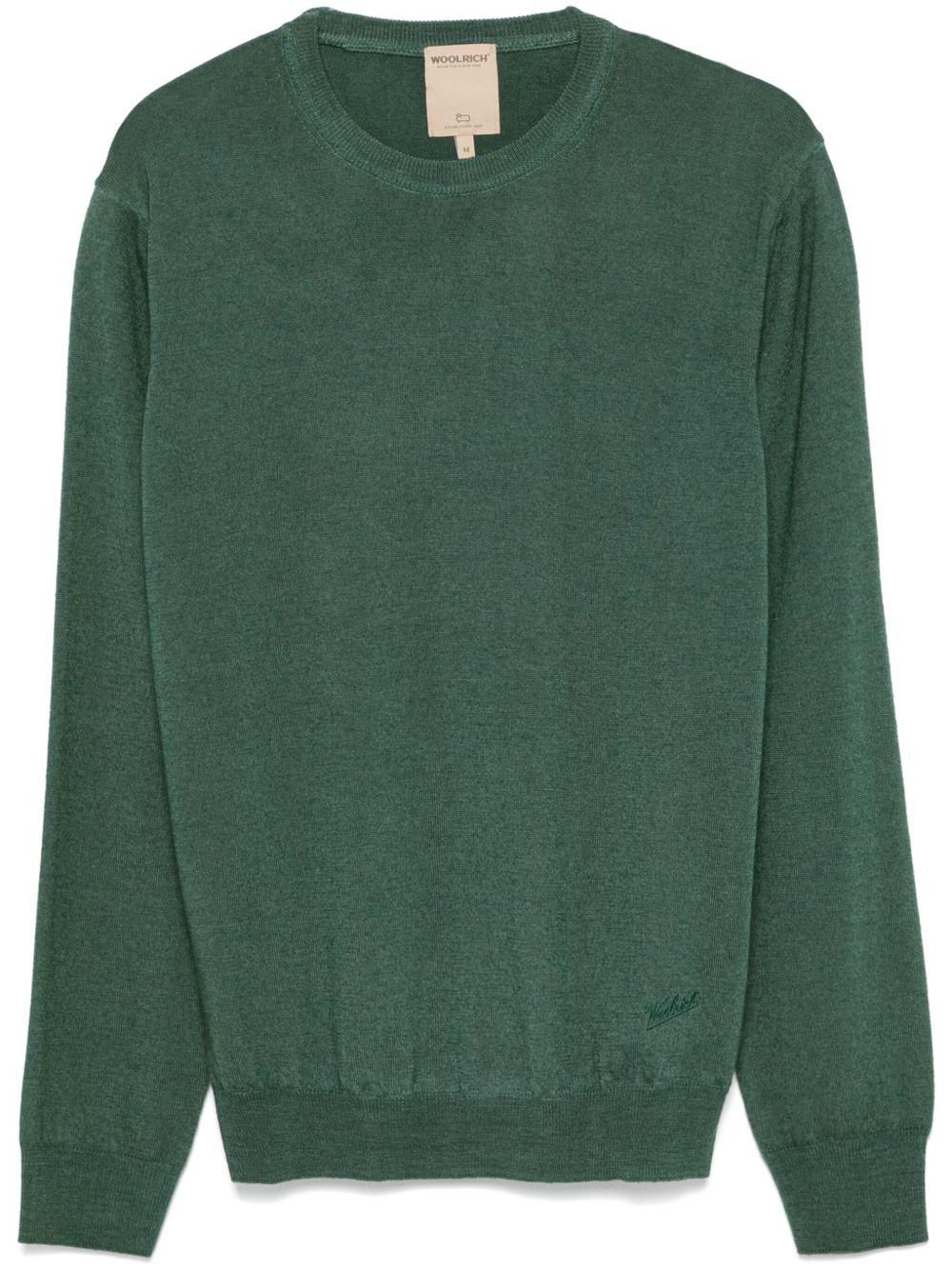 Maglione in lana verde 