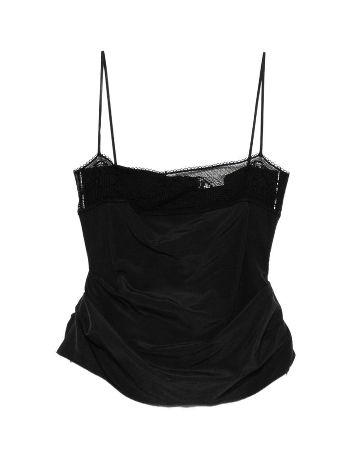 Top con pizzo 