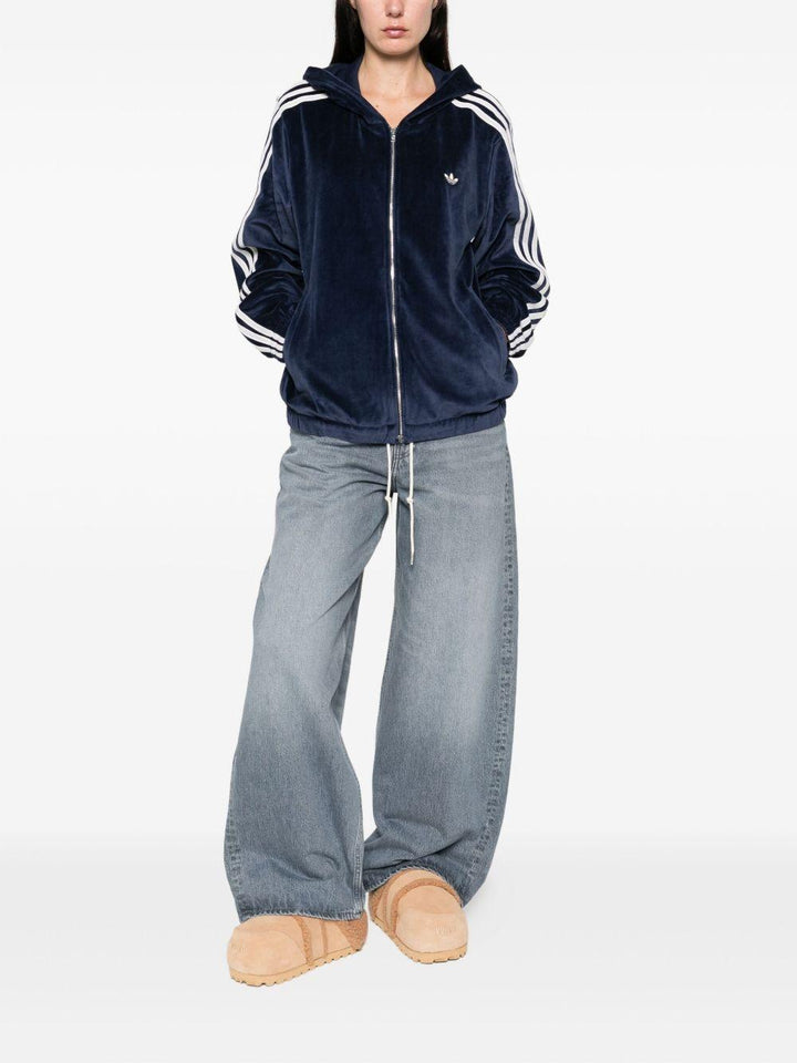 Felpa blu navy con zip 