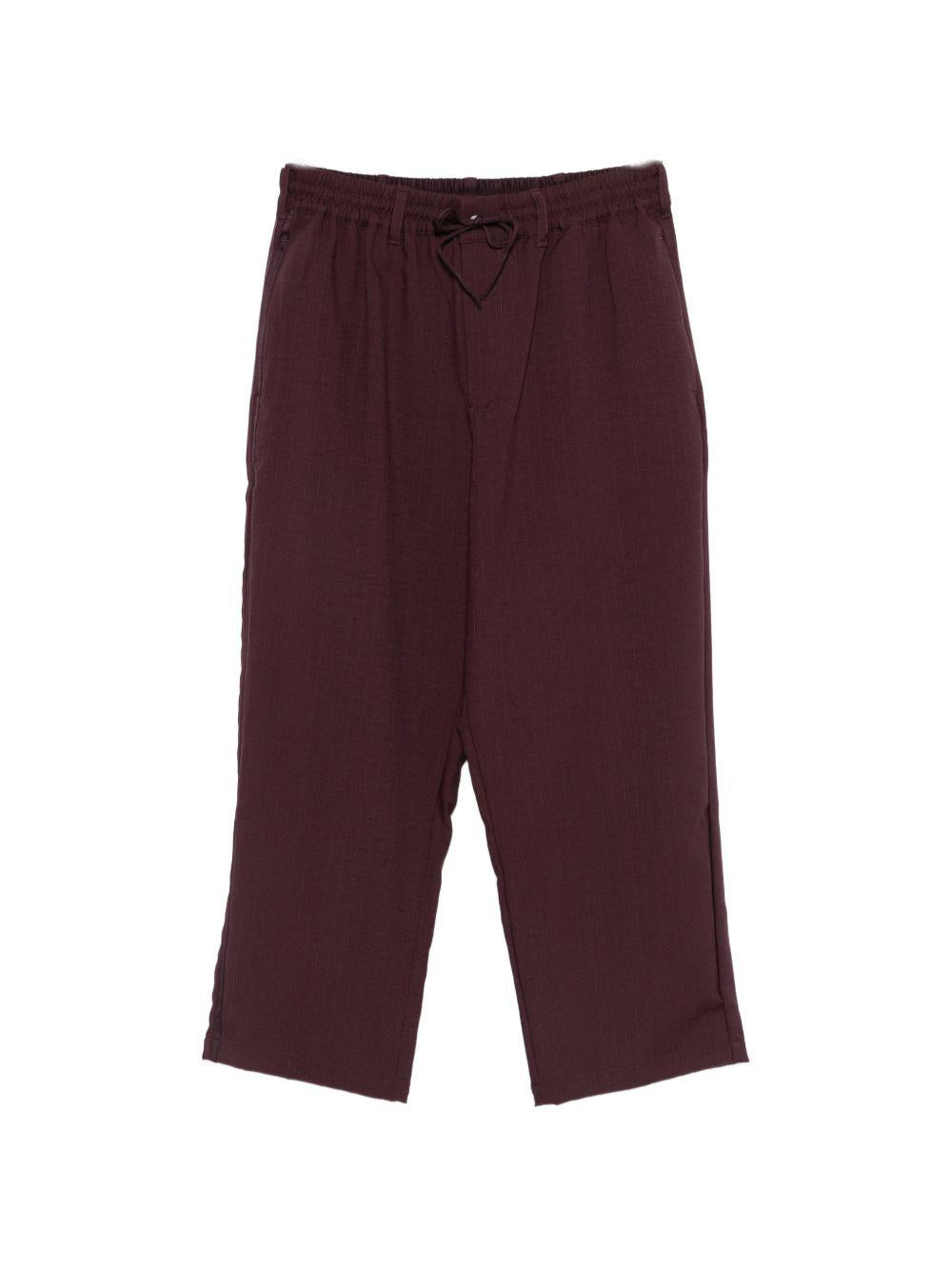 Pantaloni burgundy con coulisse 