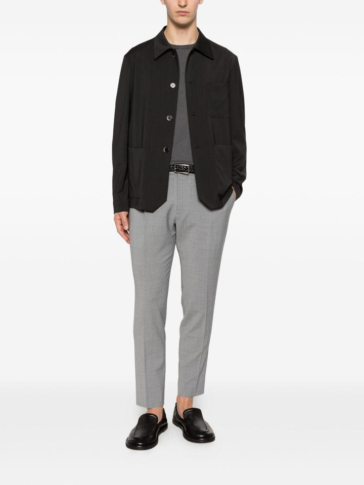 Pantaloni grigio chiaro con coulisse 