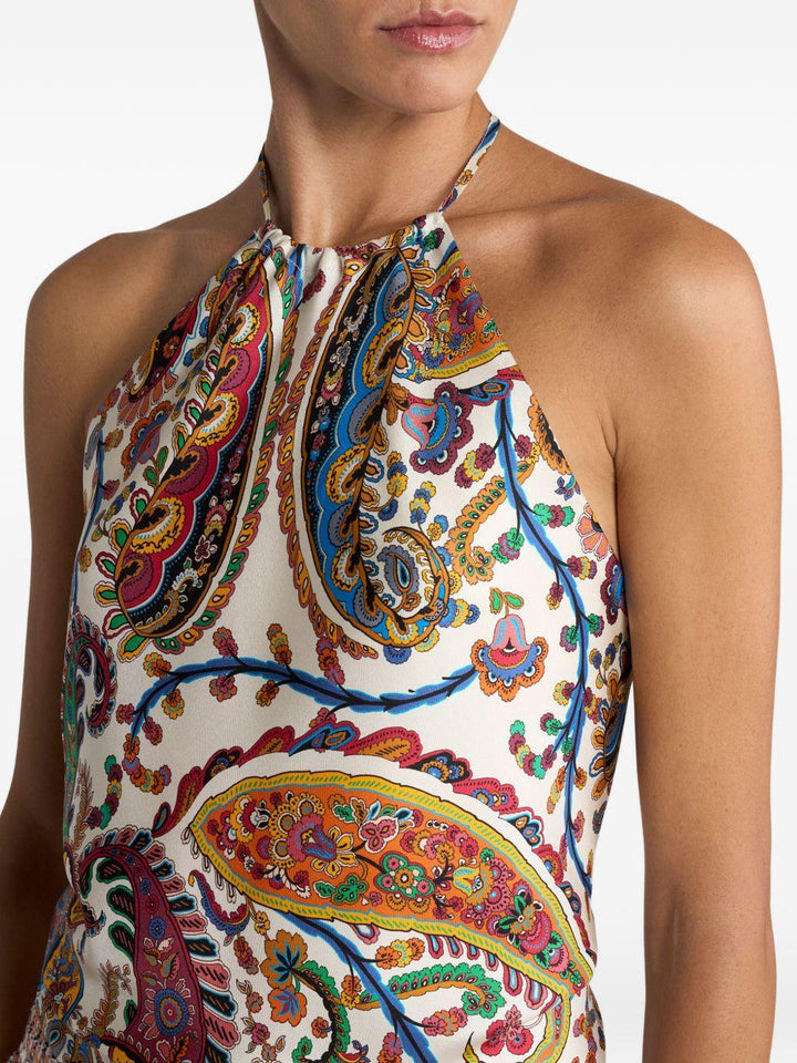 Blusa con stampa paisley 