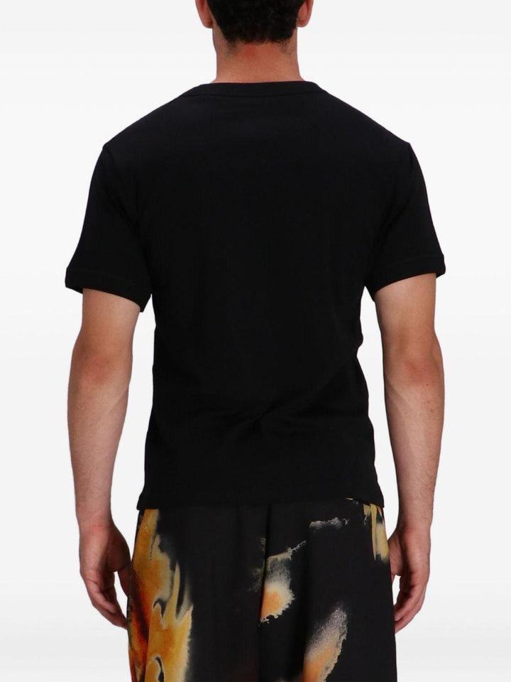 T-shirt nera con logo 