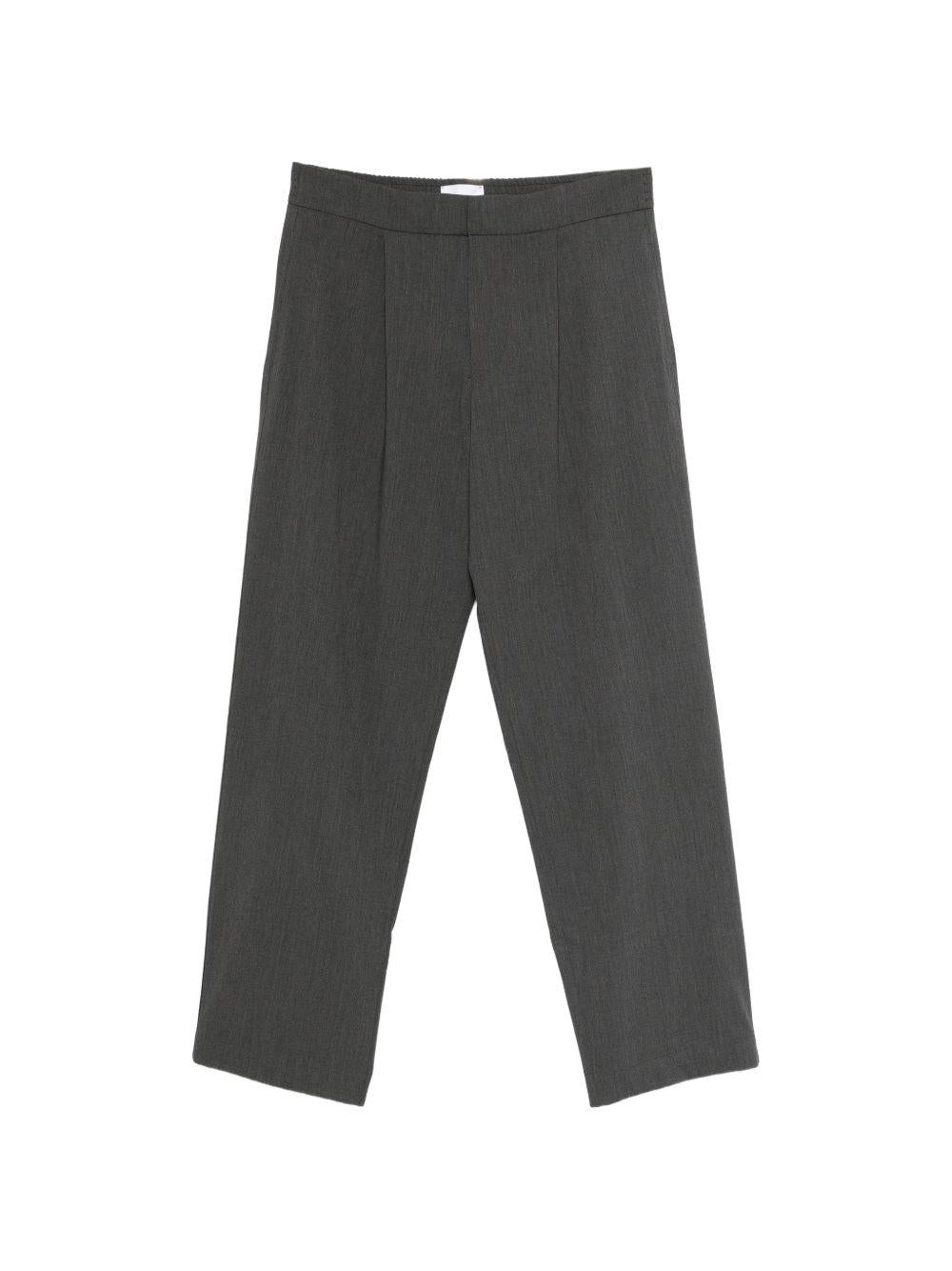 Pantaloni dark grey sartoriali a vita media 