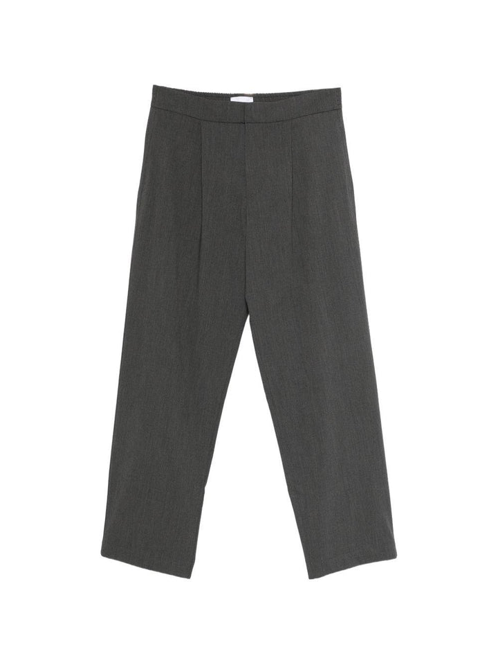 Pantaloni dark grey sartoriali a vita media 